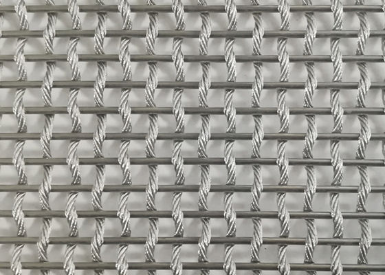 ISO9000 Alu Flexible Metal Mesh Fabric 3.8mm