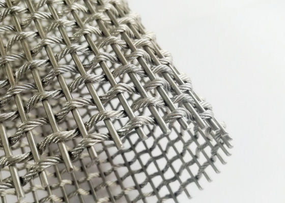 ISO9000 Alu Flexible Metal Mesh Fabric 3.8mm