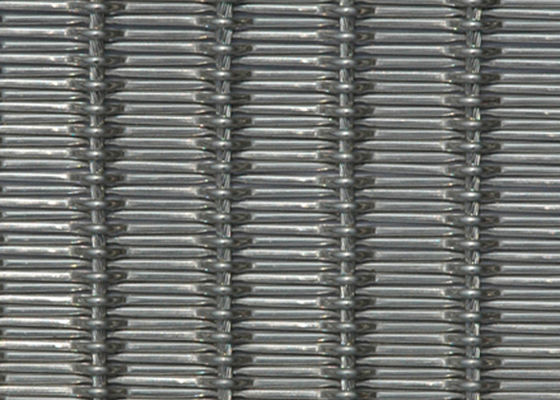 Crimped 9mm 2m Flexible Metal Mesh Fabric OEM Elevator Interior Wall Panels