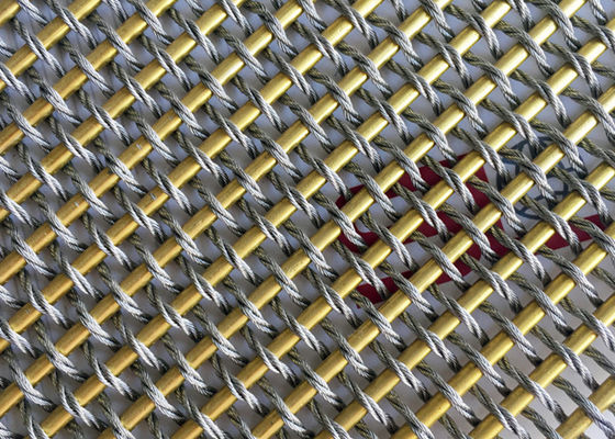 6.2mm L30m Flexible Metal Mesh Fabric 50.1% Gap