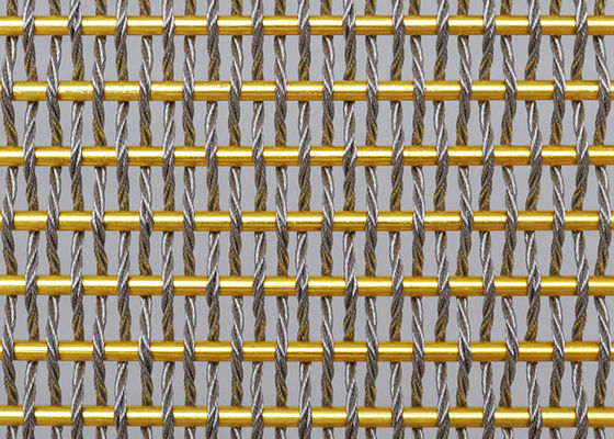 6.2mm L30m Flexible Metal Mesh Fabric 50.1% Gap