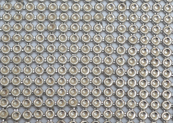 Interior Exterior Metal Sequin Fabric Fire Retardant ODM Flexible Metal Mesh Fabric