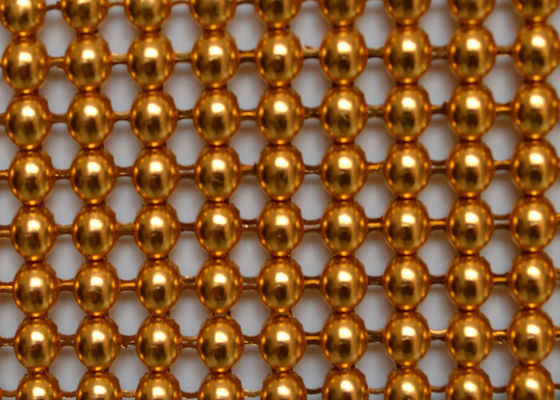 Decoration Facade 2mm Metallic Sequin Cloth PVD Aluminum Mesh Fabric