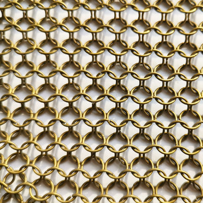 1mm Anticut Stainless Steel Ring Mesh Curtain Indoor Fexible SGS