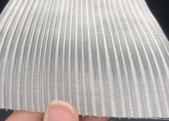 Eco Silver Stainless Steel Interior Wire Mesh Screen 0.6mm 0% Opening Area