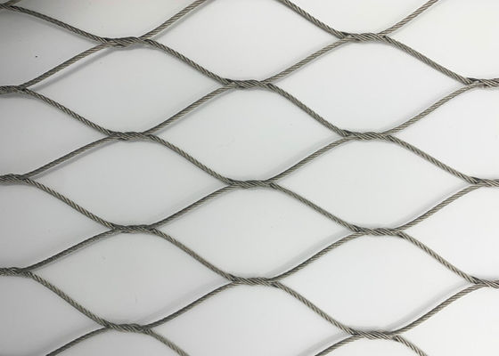 Stainless Steel Ferrule Rope Hand Woven Mesh Natural Colour 3.2mm Dia 50m