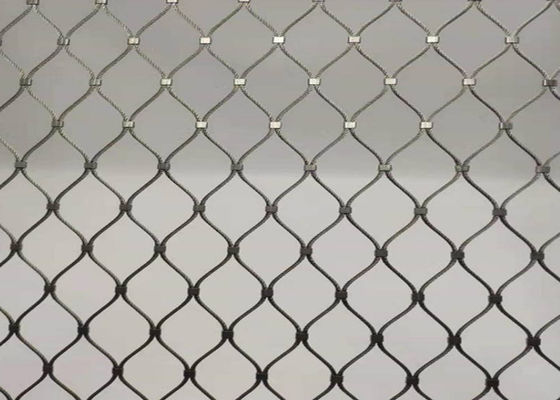 8m Antiwear Diamond Woven Wire Mesh OEM With Ribbon Buckle