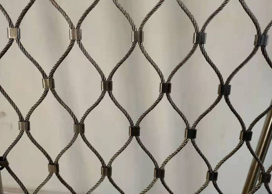 8m Antiwear Diamond Woven Wire Mesh OEM With Ribbon Buckle