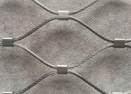 8m Antiwear Diamond Woven Wire Mesh OEM With Ribbon Buckle