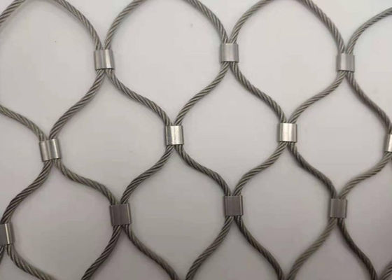 Knotted Flexible Stainless Steel Cable Netting AISI 316 18x18cm Opening