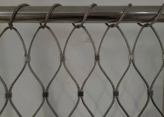 Knotted Flexible Stainless Steel Cable Netting AISI 316 18x18cm Opening