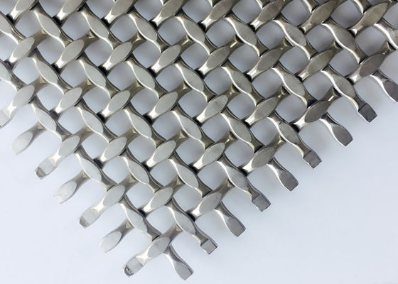 Art Signage Fine 8m X4m Architectural Woven Wire Mesh 316 Stainless Steel