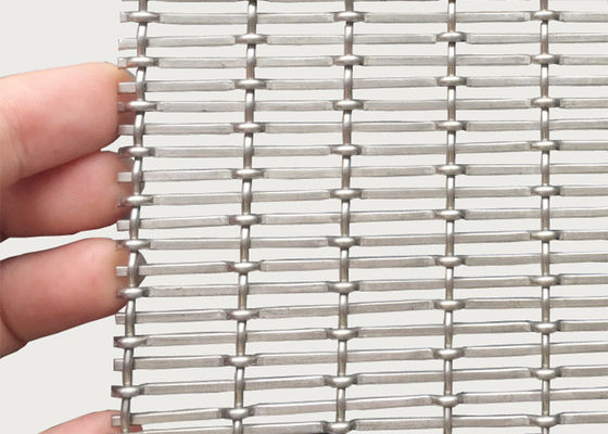 3mm Thick Stainless Steel Architectural Mesh Woven Wire Screen Space Dividers