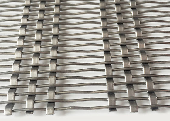 SS304 Stainless Steel Partition Wire Mesh Panel For Architectural Woven Wire Mesh