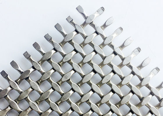 Natural Color Ss316 Metal Woven Wire Mesh Decorative For Railing
