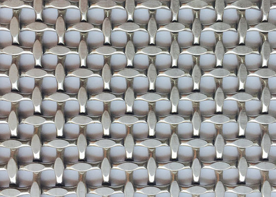 Natural Color Ss316 Metal Woven Wire Mesh Decorative For Railing