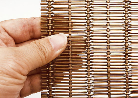 4mm Stainless Steel Pvd Decorative Woven Wire Mesh For Screen Wall Cladding