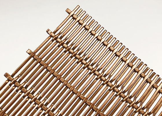 4mm Stainless Steel Pvd Decorative Woven Wire Mesh For Screen Wall Cladding