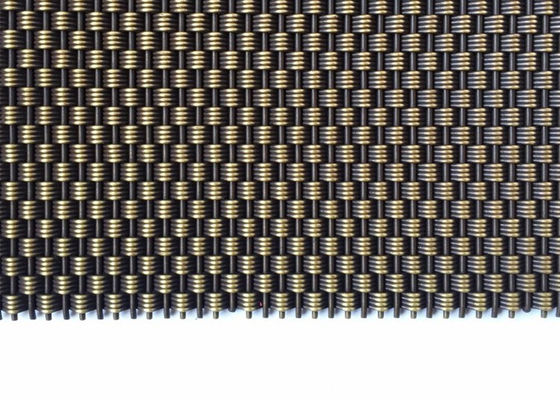 Ss 304 Architectural Metal Mesh Antique Brass Decorative For Elevator