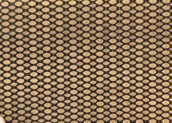 SS304 Architectural Woven Wire Mesh Antique Brass Decorative Nets For Cladding