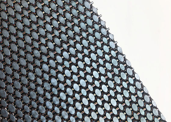 Black Color Plating Stainless Steel Architectural Mesh Woven Wire For Facade Cladding