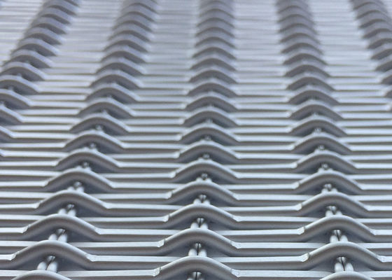 Aluminum Crimped 3.3mm Decorative Woven Wire Mesh Anodizing
