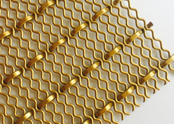 4.5mm Facade Decorative Woven Wire Mesh 4.0m X 2.0m