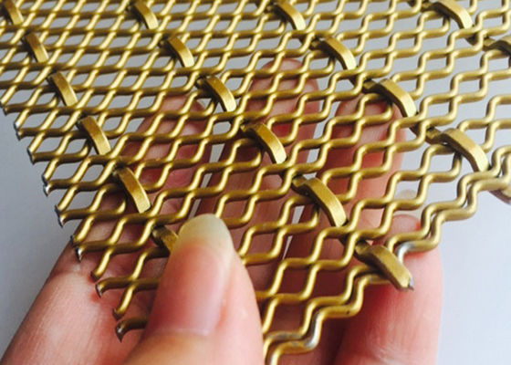 4.5mm Facade Decorative Woven Wire Mesh 4.0m X 2.0m