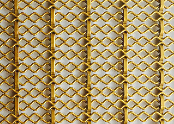 4.5mm Facade Decorative Woven Wire Mesh 4.0m X 2.0m