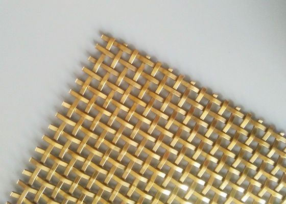 Woven Metal Panels 3.2mm Stainless Steel Crimped Mesh For Cabinet Doors