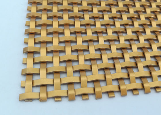 Stainless Steel 2.5mm Decorative Woven Wire Mesh Panels For Cabinet