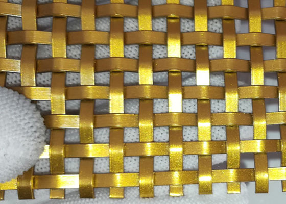 Stainless Steel 2.5mm Decorative Woven Wire Mesh Panels For Cabinet