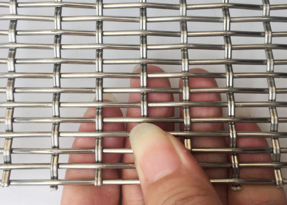 Building Material Decoration Lock Crimp Wire Mesh Industrial Metal Cladding