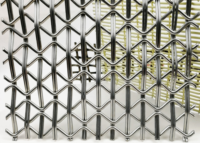 Mesh Structure Between Rods Springs Rods Connection Woven Mesh Technic Architectural Wire Mesh ...