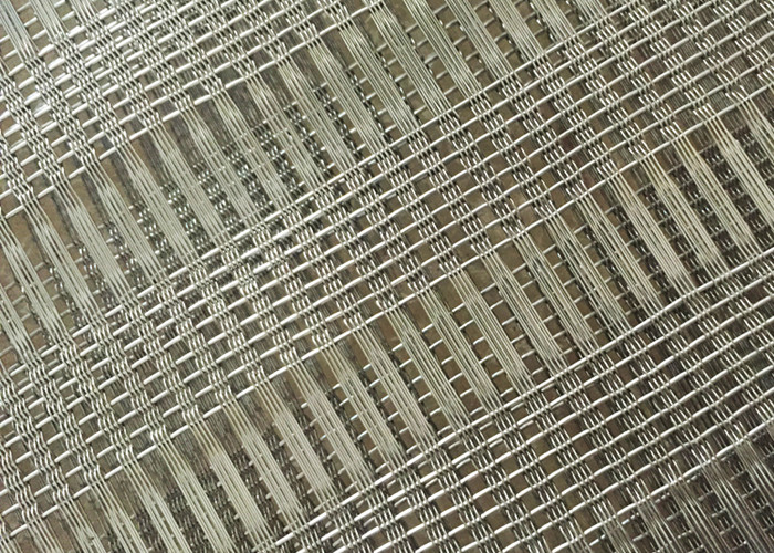120m Woven Glass Laminated Wire Mesh Interior Design Building Facades