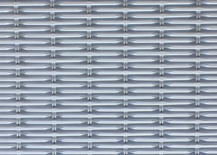 Aluminum Crimped 3.3mm Decorative Woven Wire Mesh Anodizing