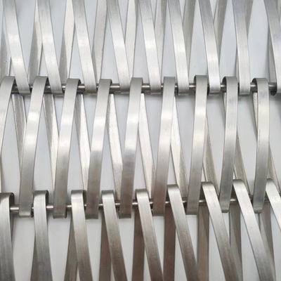 Stainless Steel 0.5mm Helical Wire Mesh For Partition Curtain