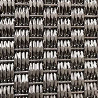 Custom Designed Stainless Steel Metal Fabric Mesh For Large Scale Facade Cladding In Urban Commercial Buildings