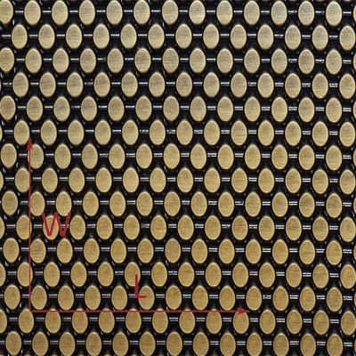 Custom Laser Cut Stainless Metal Mesh Panels For Exterior Branding Signage Modern Facades