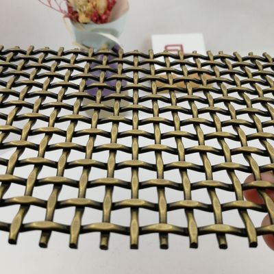 42.2% Opening Area Ornamental Wire Grilles Clean Oil-Free Customizable for Industrial