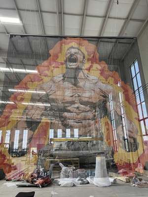 Creative Decorative Aluminum Chain Curtain for Furniture and Art Installation, Fireproof Customizable Metal Mesh Design