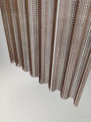 Aluminum Chain Link Curtain with Custom Size and Durable Rails And Other Fittings