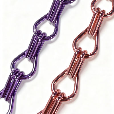 Aluminum Chain Link Metal Curtain Panels for Building Facade and Modern Ceiling Applications