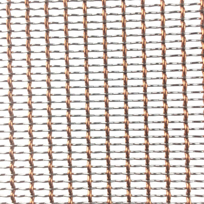 Decorative Metal Mesh Weave Woven Wire Architectural Facade Cladding Screen Exterior Wall Decor