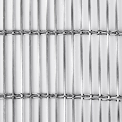 Crimped 1.8mm Group Decorative Woven Wire Mesh 10mm Straight Wire Pitch