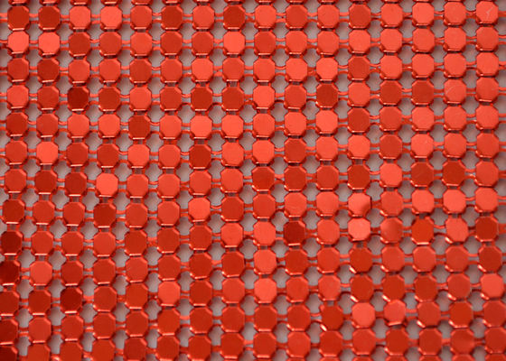 3mm Waterproof Metal Mesh Cloth Fabric Sequin Building Partition
