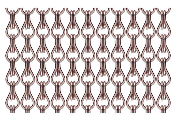 ODM 2mm Metal Chain Door Fly Screen Chain Curtain For Architectural Drapery