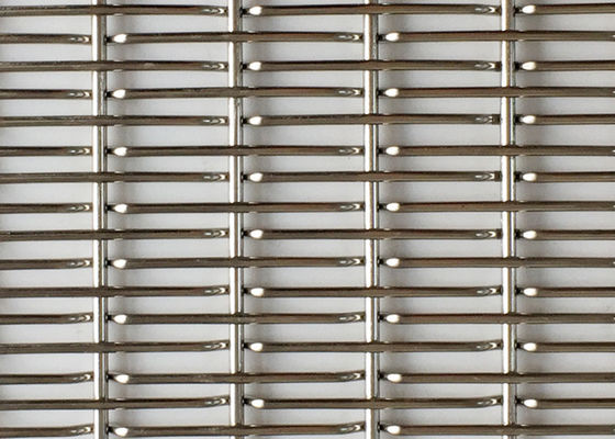 Brass Architectural Woven Wire Mesh Diameter 0.02mm-2.03mm Performance